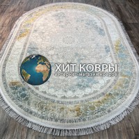 Иранский ковер Paris 3031 Серый овал